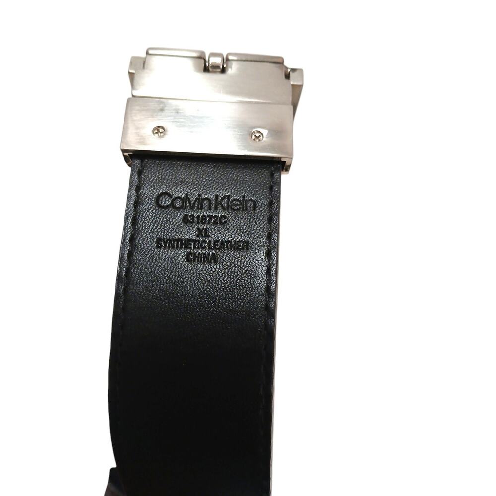 Calvin Klein Floral Belt XL Sz 48" Brown Blue Silver Logo Buckle Boho Cottage - Picture 11 of 14